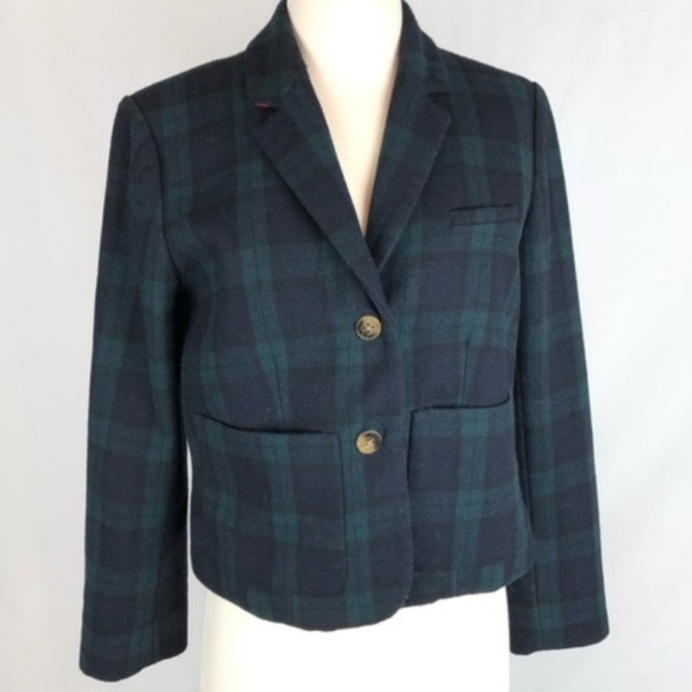 Anthropologie Cartonnier Plaid Kentfield Blazer Women's Jacket size 6